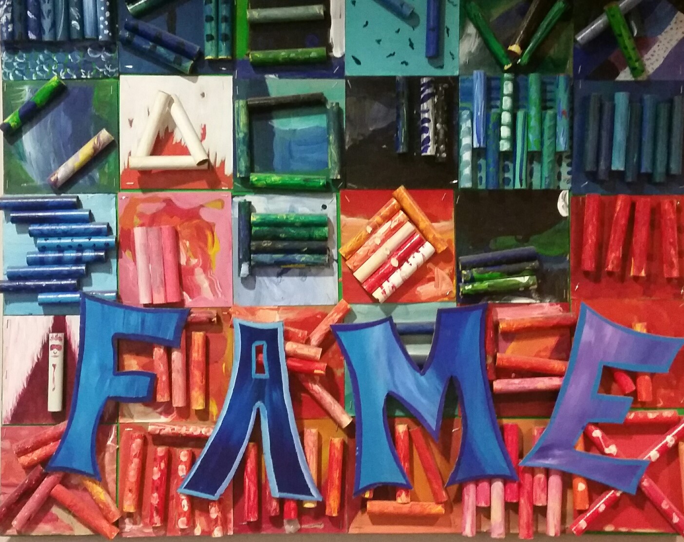 FAME sign created by kids at FAME Festival