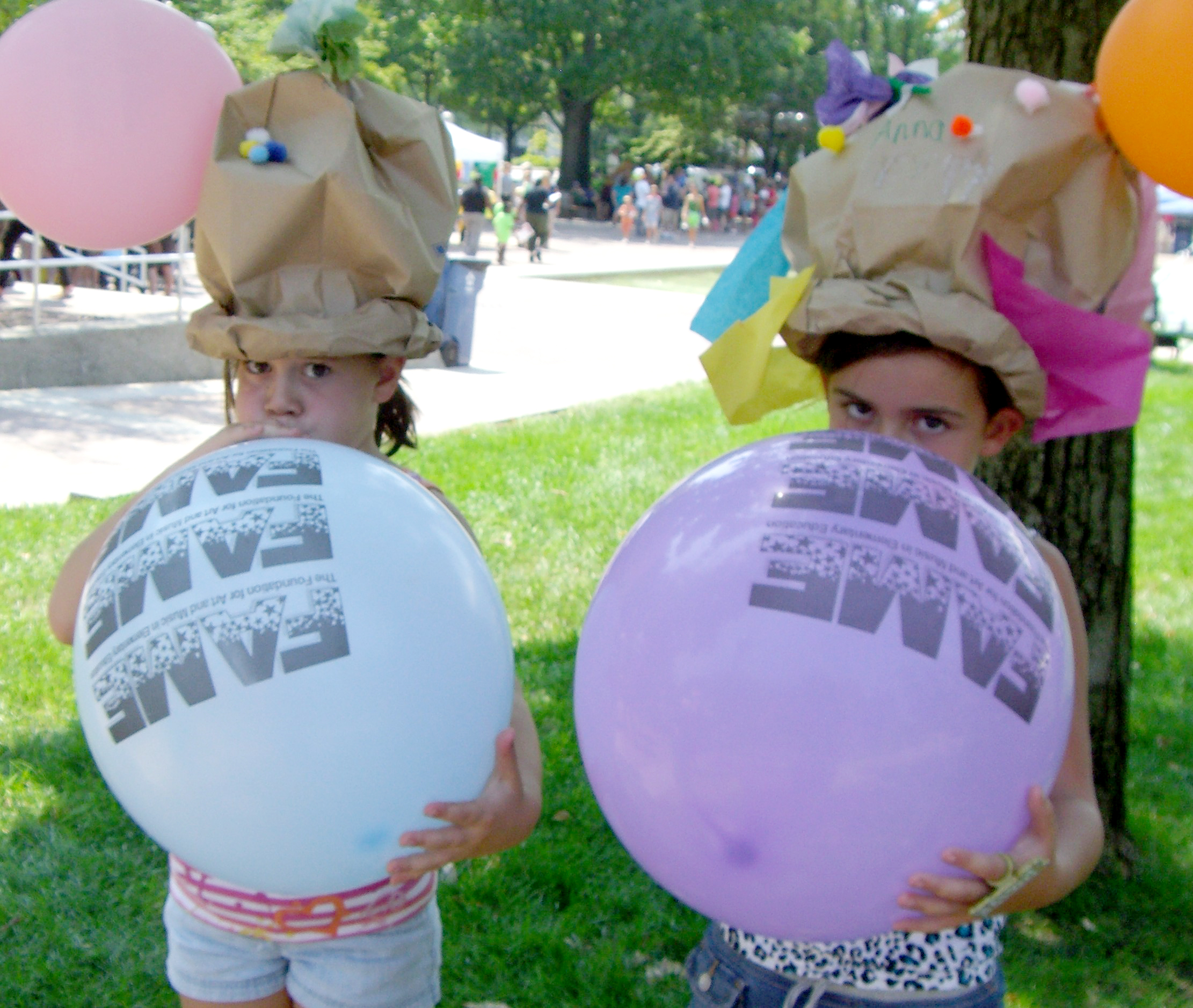 Kids at Taste of the Arts with FAME Balloons